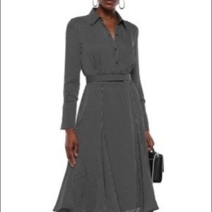 Equipment Belted Checked CrepeDeChine Shirt Dress
